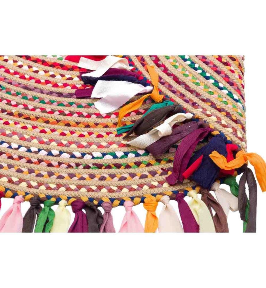 Teppich, 90 x 90, , Multicolor, 50% Baumwolle - 50% Polyester, 2650 gr-m²,