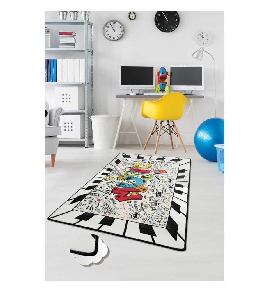 Tappeto, 100 x 160, , Multicolore, Tessuto di velluto, Altezza pelo 10 mm