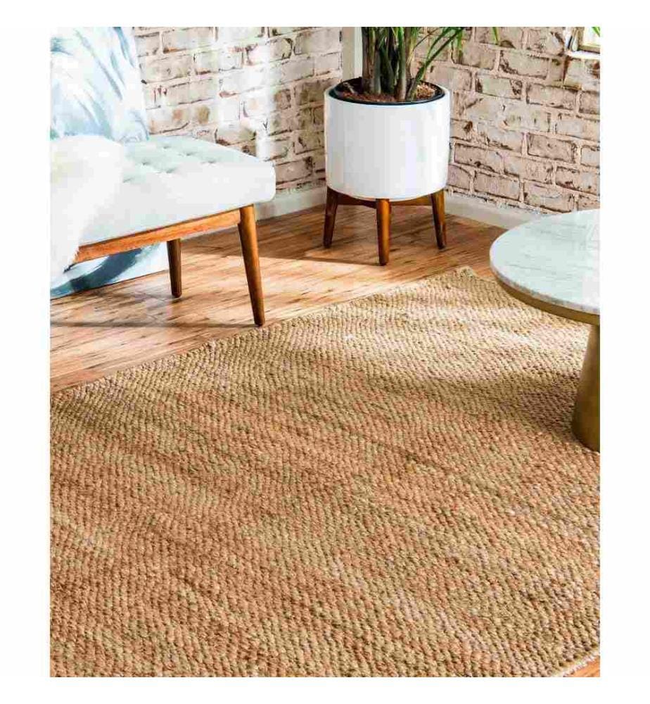 Teppich, 90 x 150, , Natur, Jute, Handgewebt