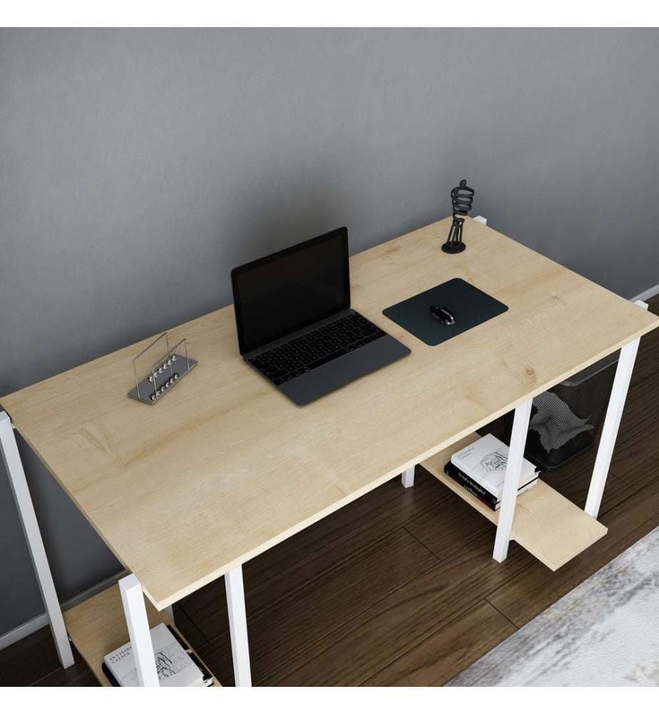 Bureau d'étude, chêne blanc, panneau de particules mélaminé