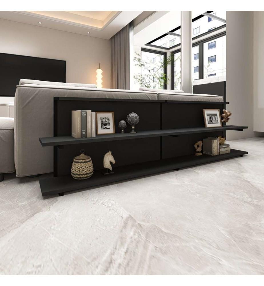 Table d'appoint, Anthracite, 100% panneau de particules mélaminé et métal
