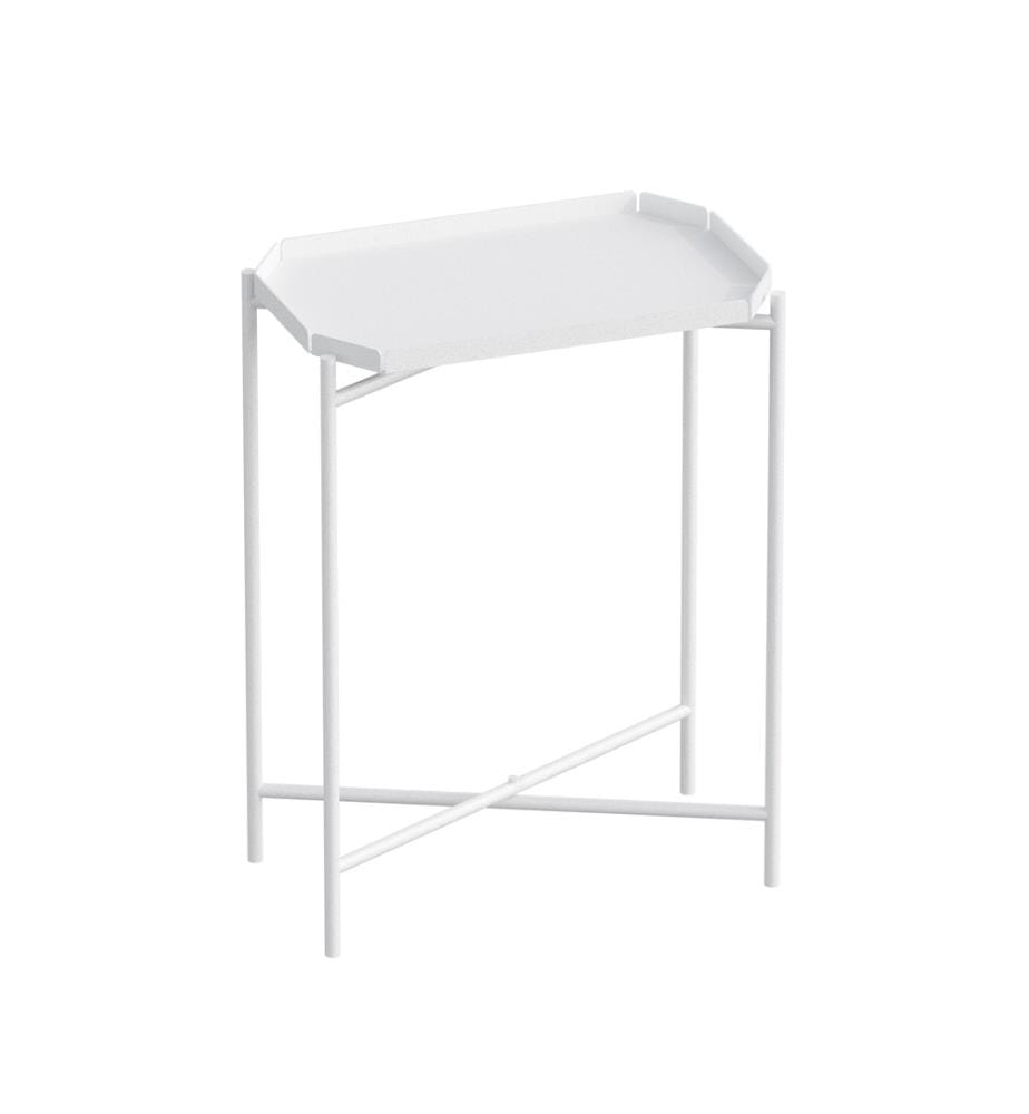 Couchtisch, Weiss, Metall