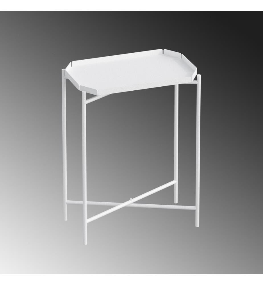 Couchtisch, Weiss, Metall
