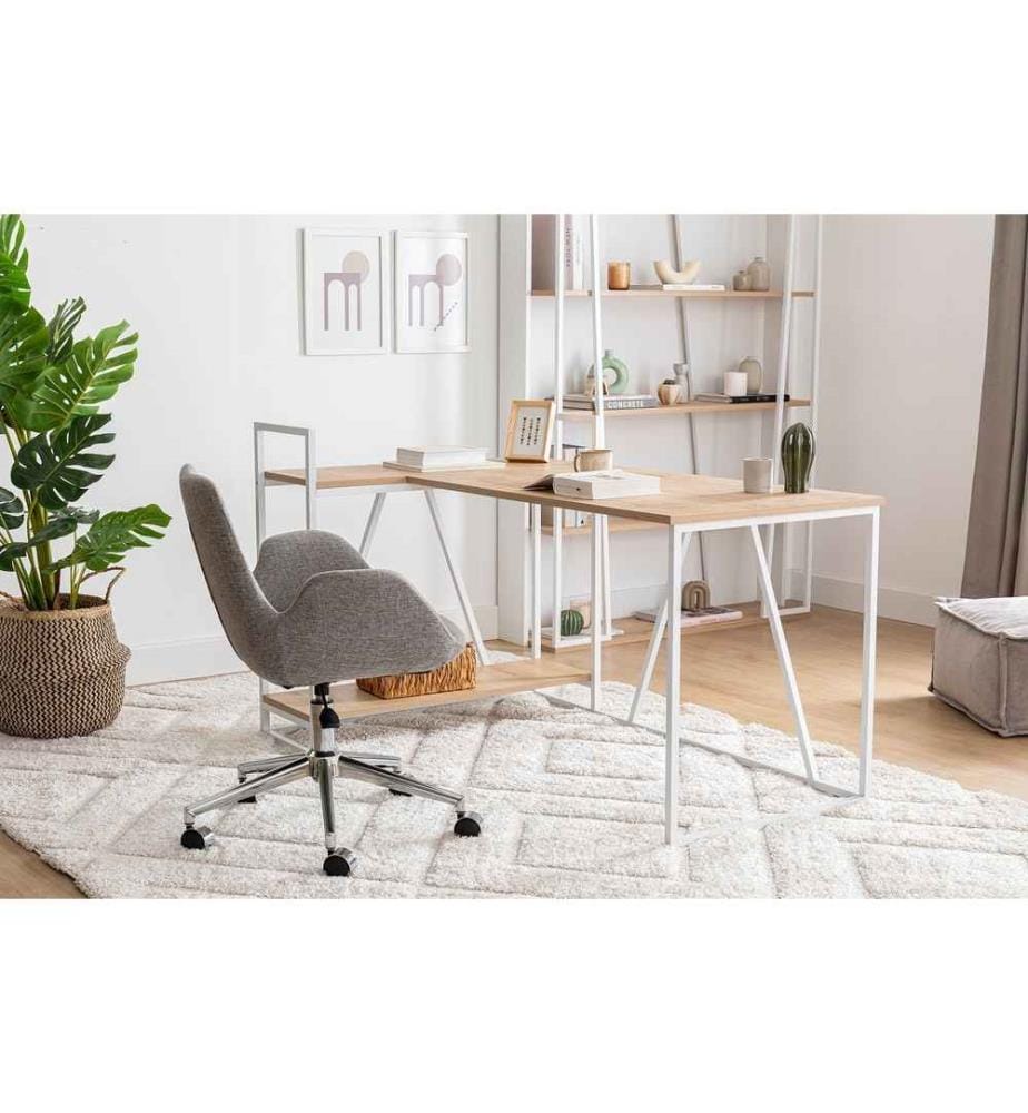 Bureau d'étude, Saphir, blanc, panneau de particules de bois 100% mélaminé