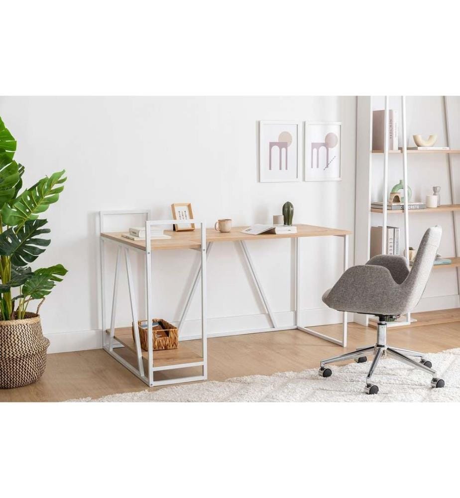 Bureau d'étude, Saphir, blanc, panneau de particules de bois 100% mélaminé