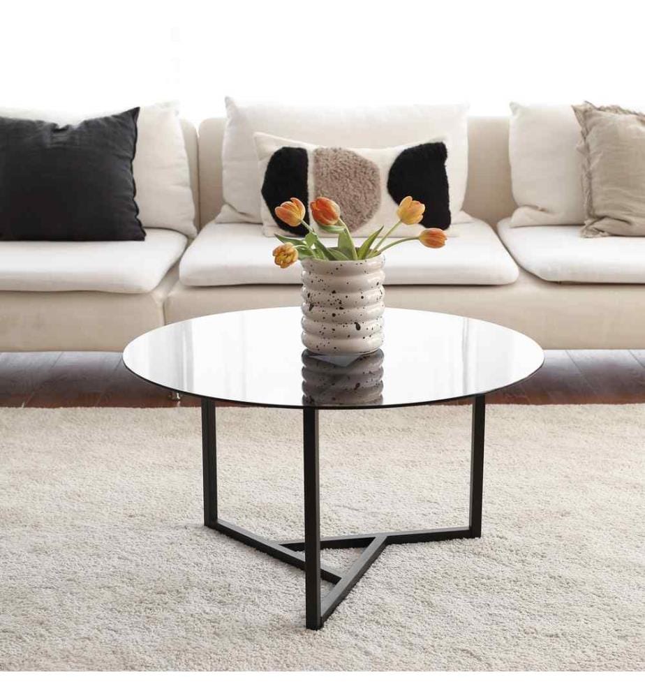 Coffee Table, Fume Black, Metal