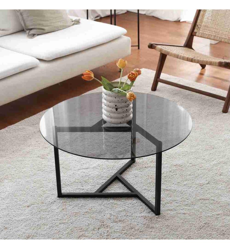 Coffee Table, Fume Black, Metal