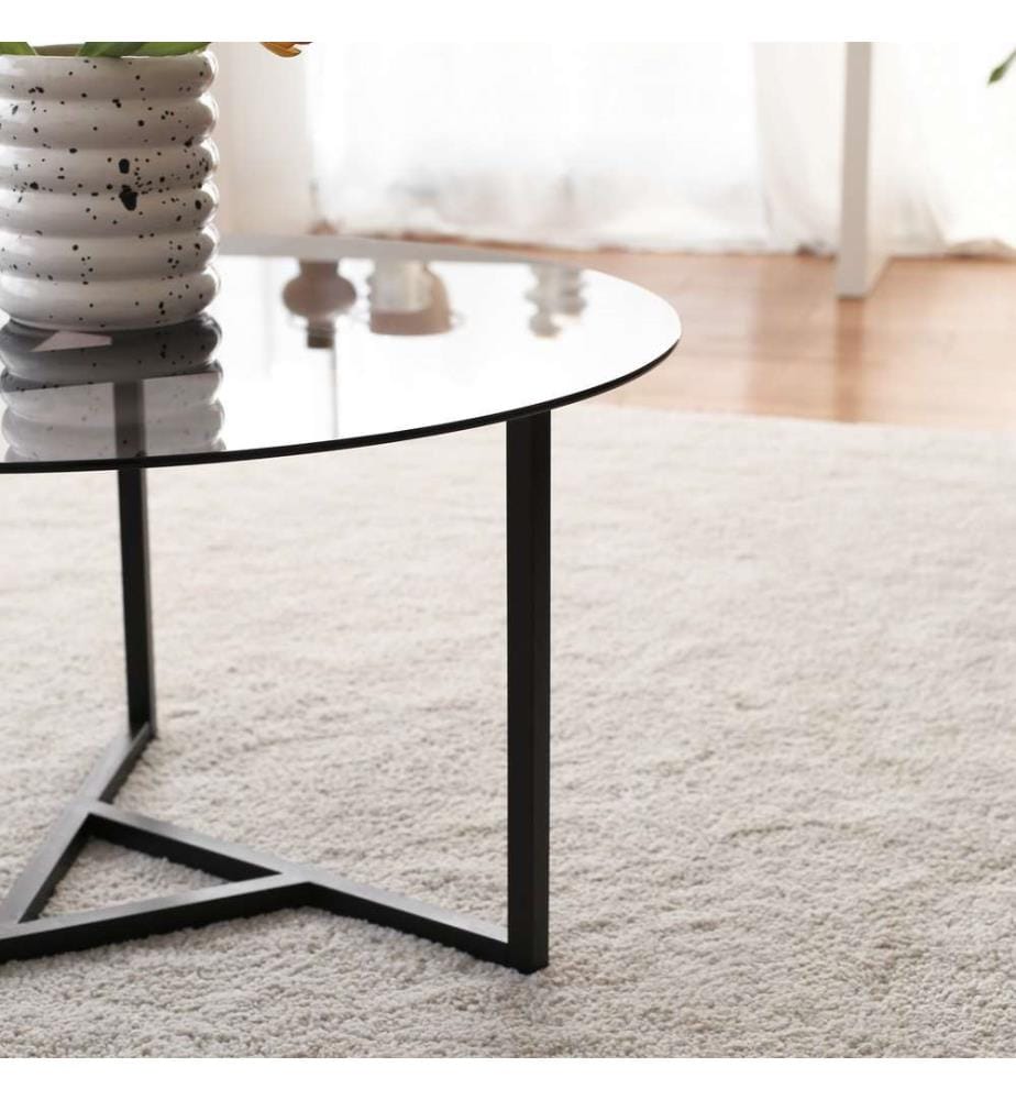 Coffee Table, Fume Black, Metal