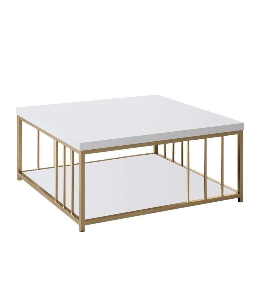 Coffee Table, White Gold, Melamine Coated Particle Board