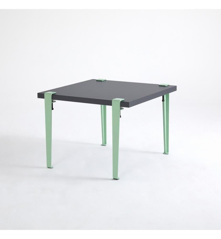Table basse, Anthracite Mint Green, panneau de particules mélaminé