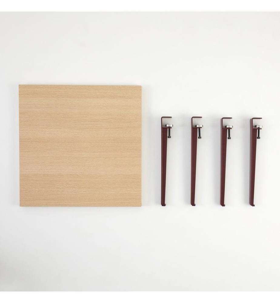 Couchtisch, Holz Burgund, Melaminbeschichtete Spanplatte