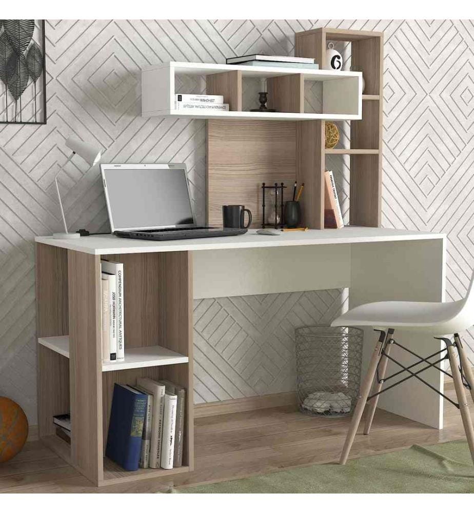 Study Desk, White Cordoba, Melamine Coated Particle Board