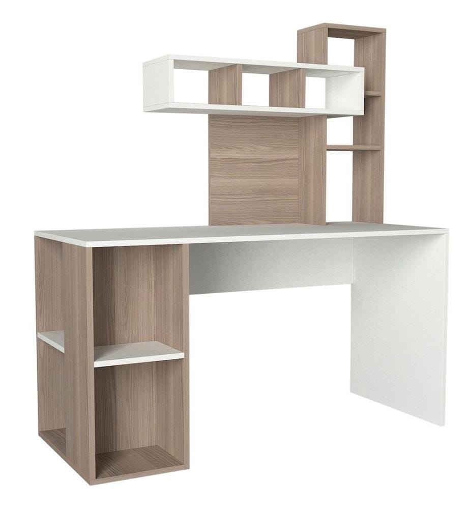 Study Desk, White Cordoba, Melamine Coated Particle Board