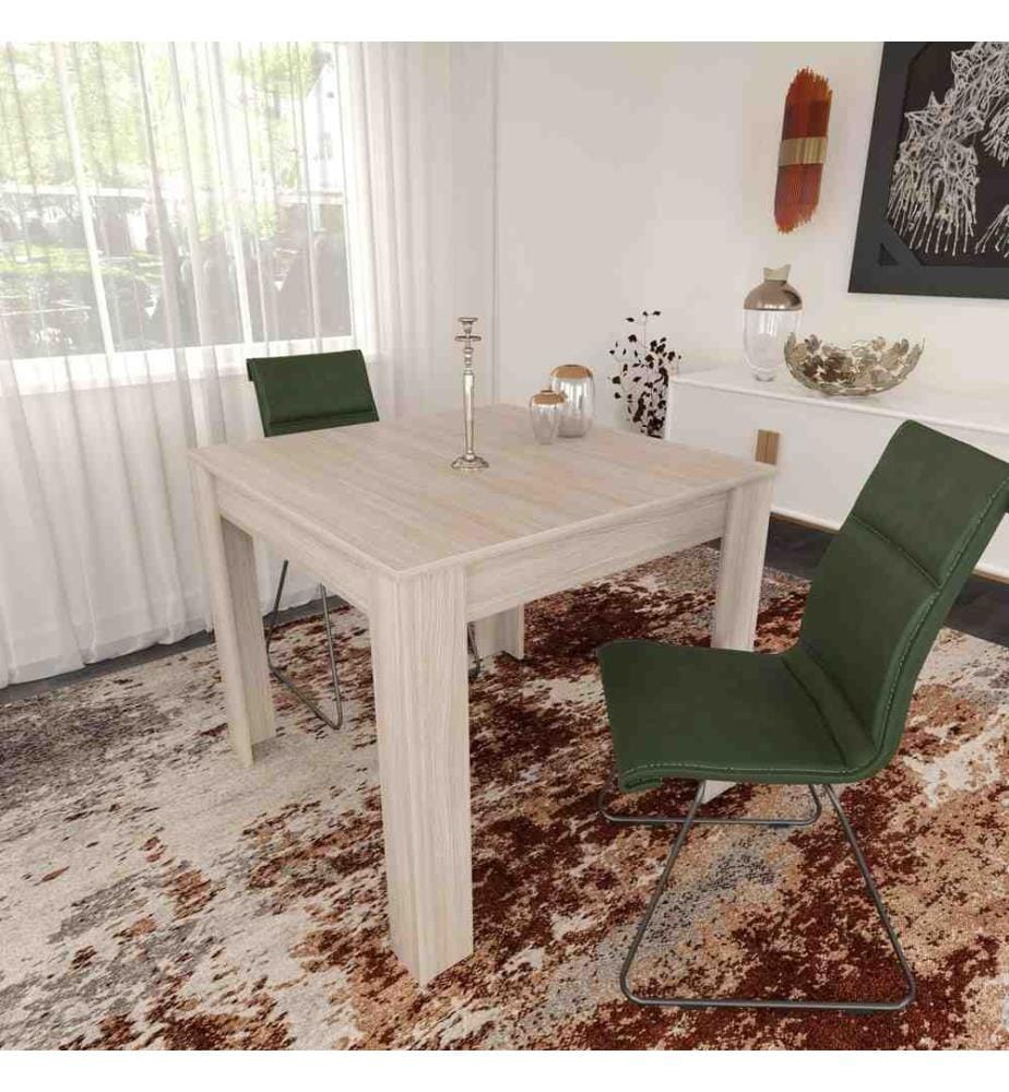 Table de salle à manger, chêne, panneau de particules mélaminé