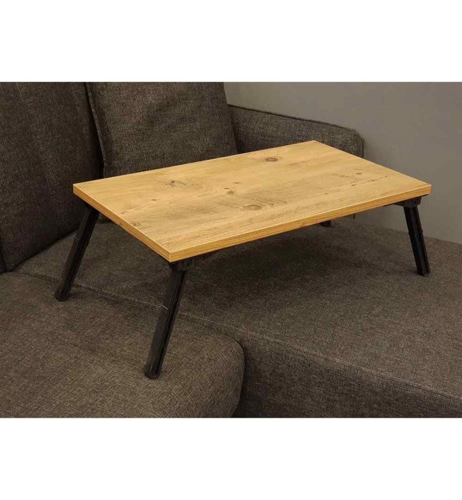 Laptop-Stehpult, Atlantic Pine Schwarz, Melaminbeschichtete Spanplatte