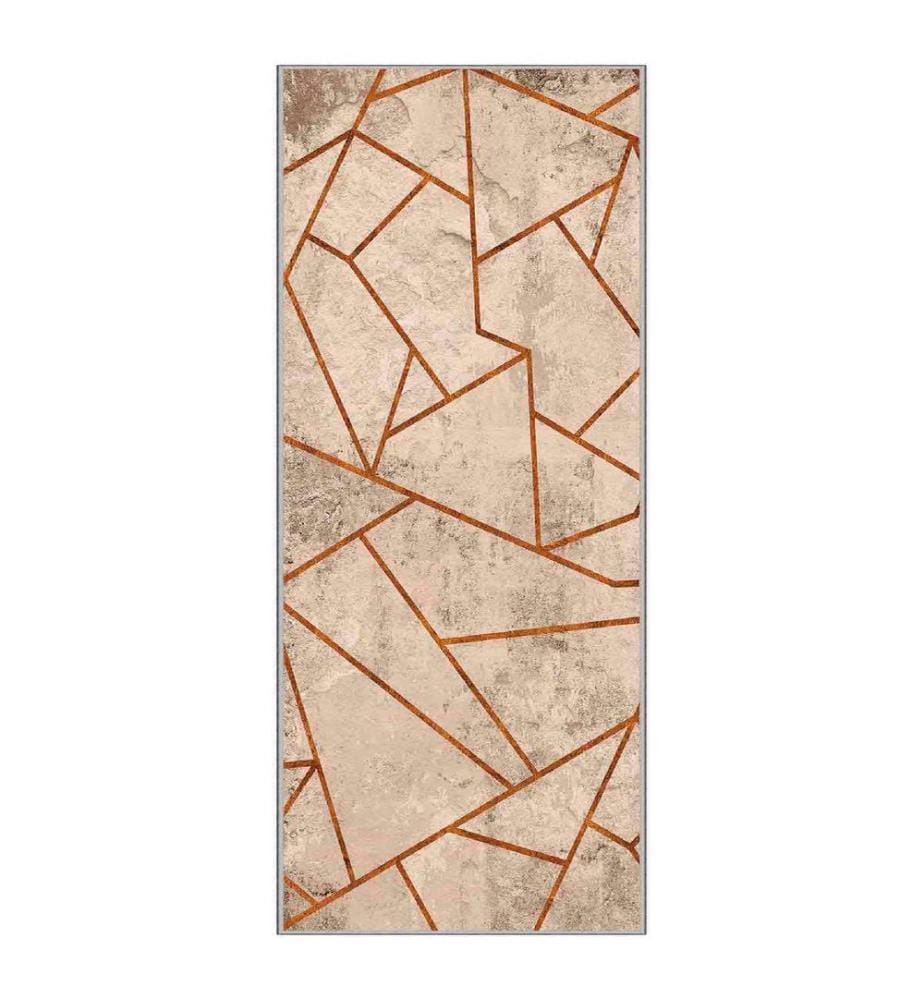 Teppich, Creme, Orange, 100% Polyester, 50 x 80 cm