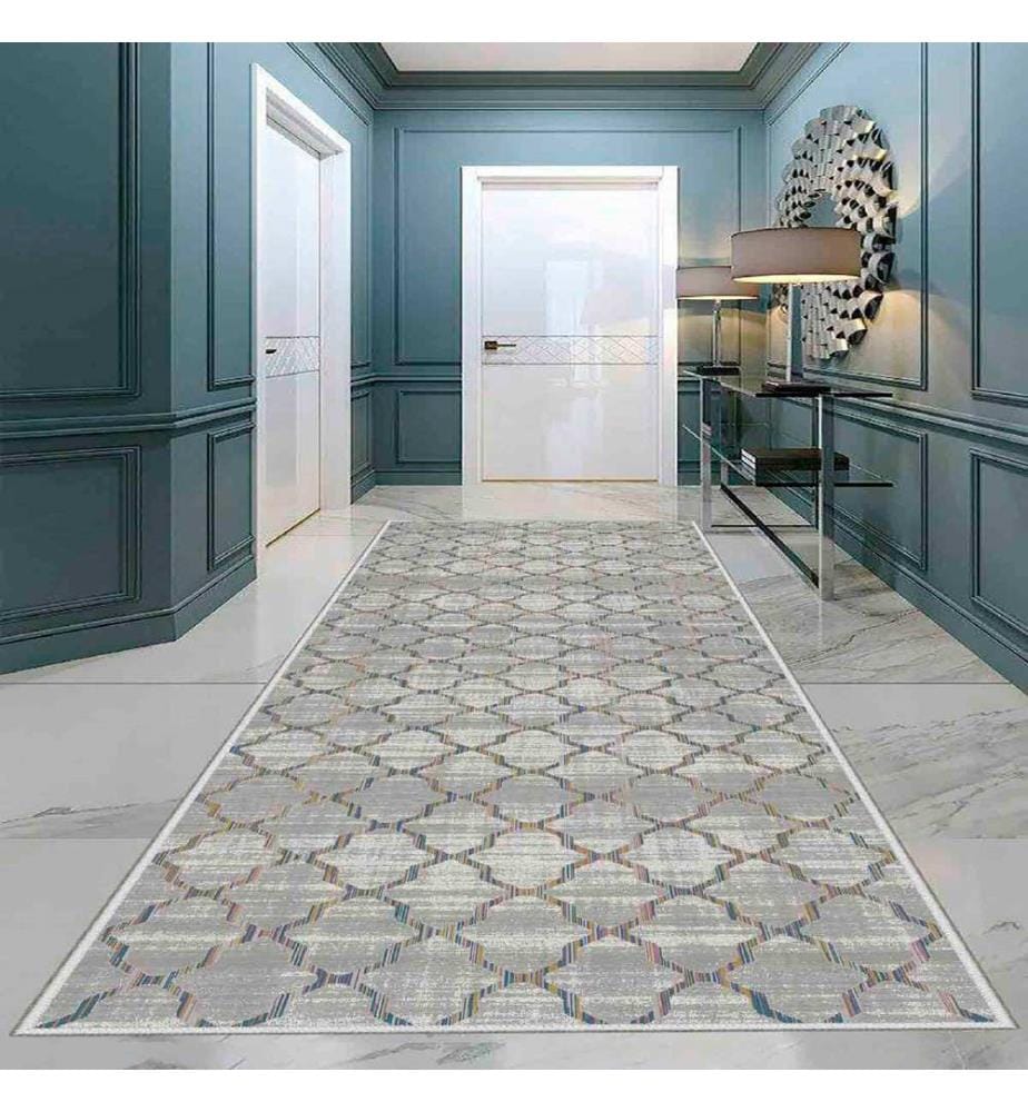 Tappeto, Crema, Beige, Verde, 100% poliestere, 50 x 80 cm
