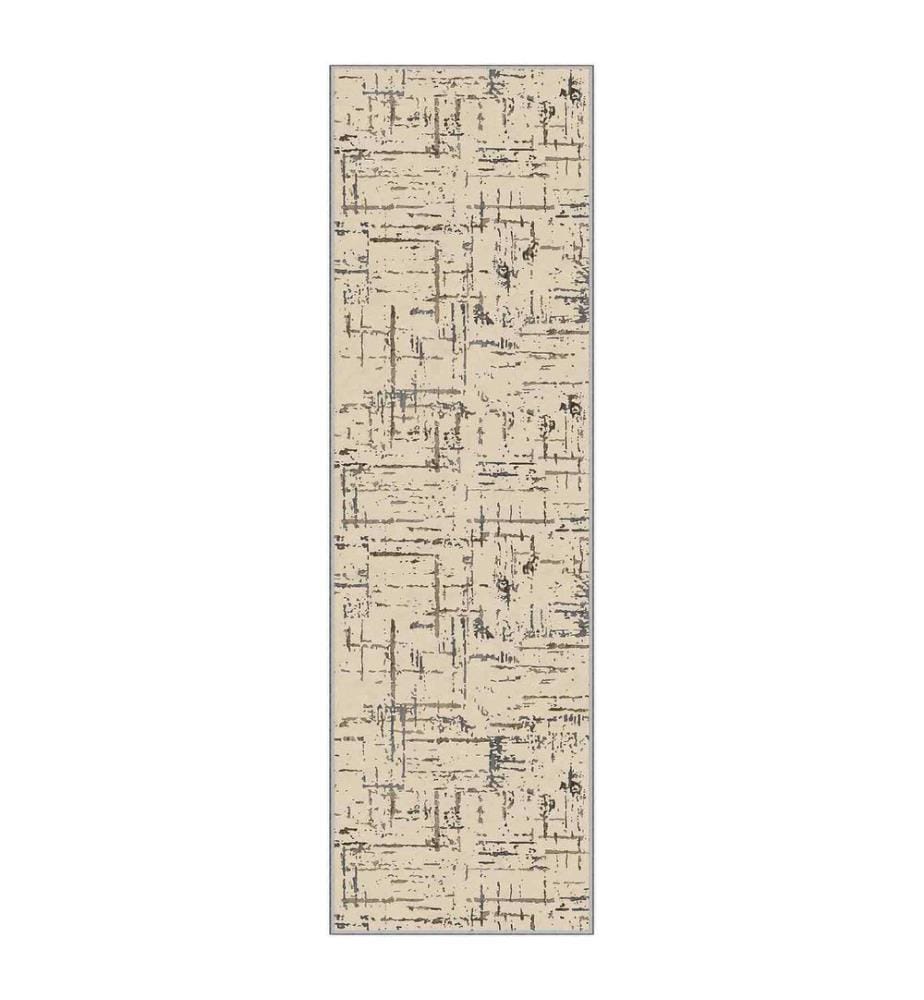 Tappeto, Crema, Visone, 100% poliestere, 50 x 80 cm