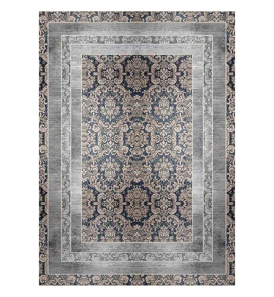 Tappeto, Bianco, Visone, Grigio, 100% poliestere, 50 x 80 cm