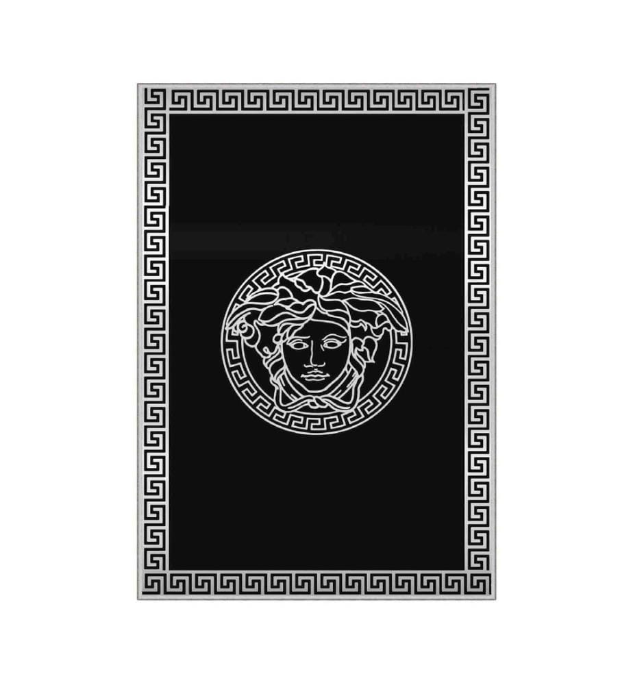 Tappeto, Bianco, Nero, 100% poliestere, 50 x 80 cm