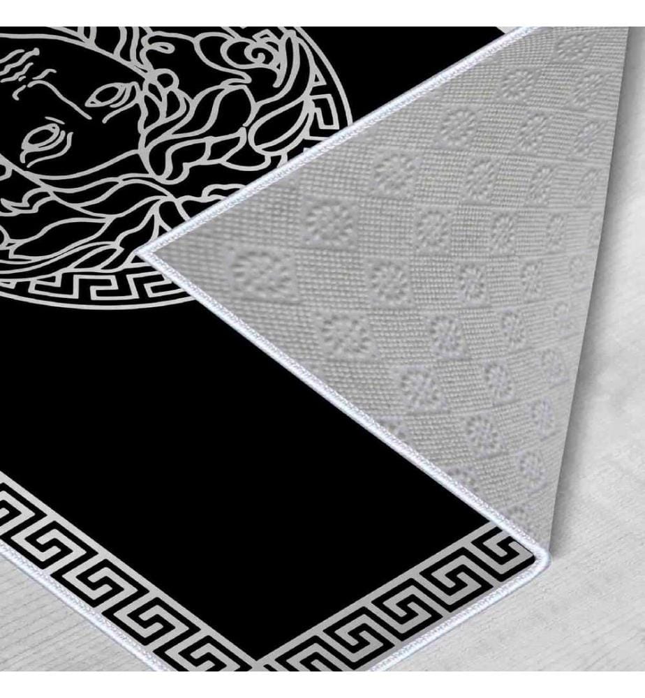 Tappeto, Bianco, Nero, 100% poliestere, 50 x 80 cm
