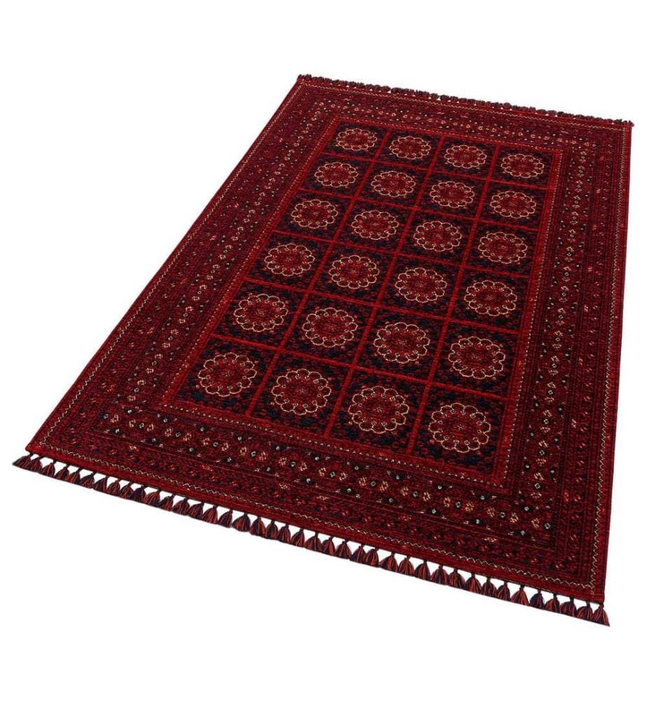 Tappeto, rosso, 100% ciniglia acrilica / poliestere, 120 x 180 cm