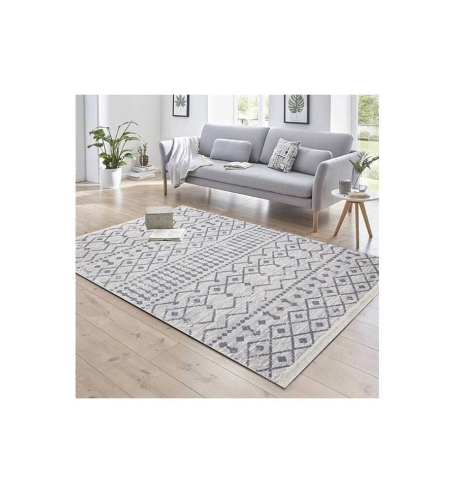 Tappeto, Grigio, 100% cotone, 80 x 300 cm