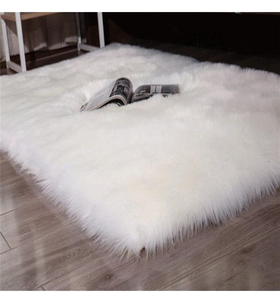 Teppich, Weiss, 100% Polyester, 90 x 150 cm