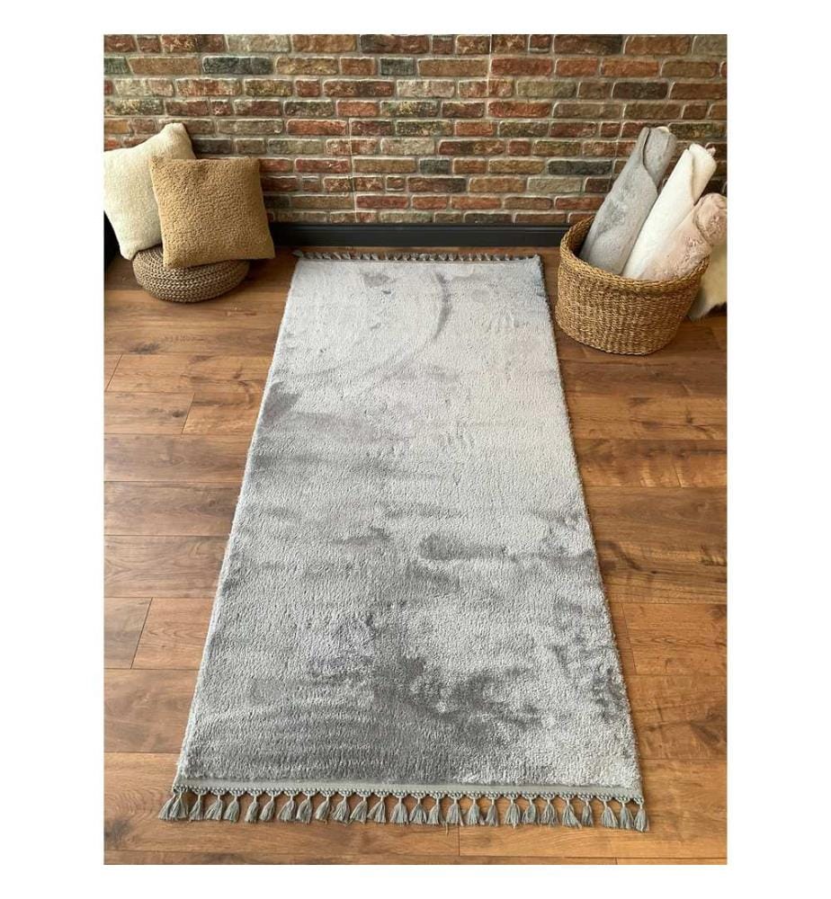 Tappeto, Grigio, 100% poliestere, 40 x 60 cm