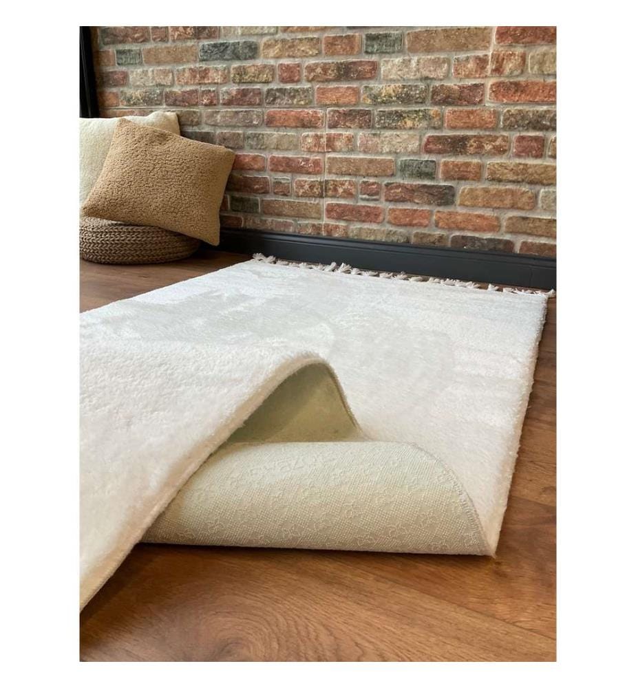 Tappeto, Bianco, 100% poliestere, 100 x 300 cm