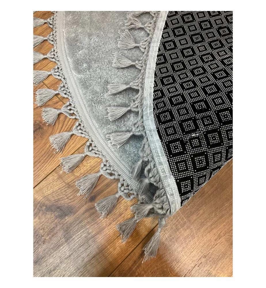Tappeto, Grigio, 100% poliestere, 60 x 60 cm
