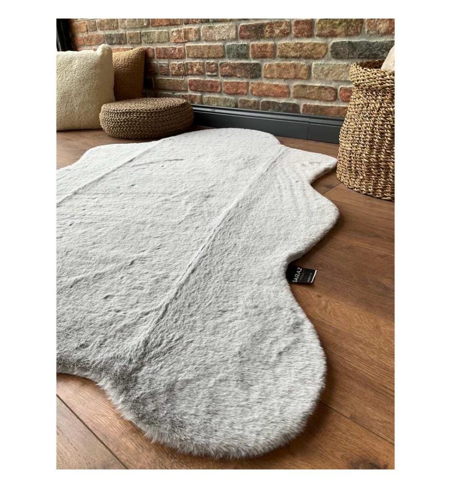Tappeto, Grigio, 100% poliestere, 75 x 150 cm