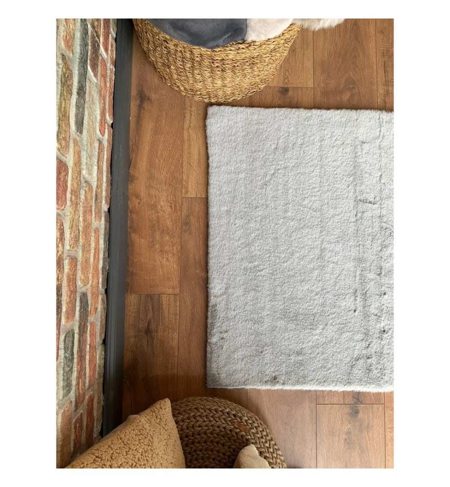 Tappeto, Grigio, 100% poliestere, 100 x 150 cm