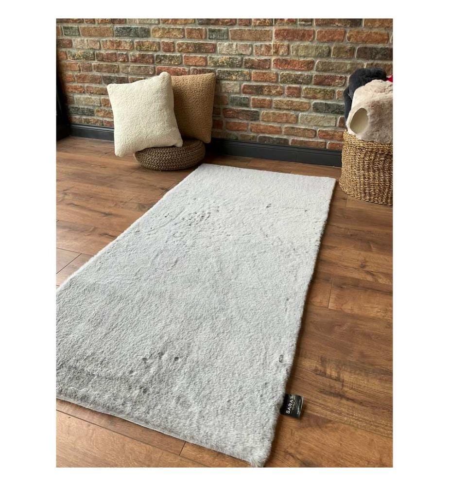 Tappeto, Grigio, 100% poliestere, 150 x 200 cm