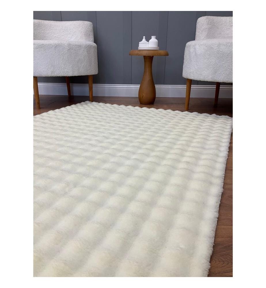 Tappeto, Crema, Tappeto morbido, 100 x 200 cm