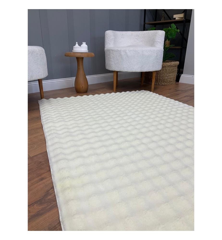 Tappeto, Crema, Tappeto morbido, 120 x 180 cm