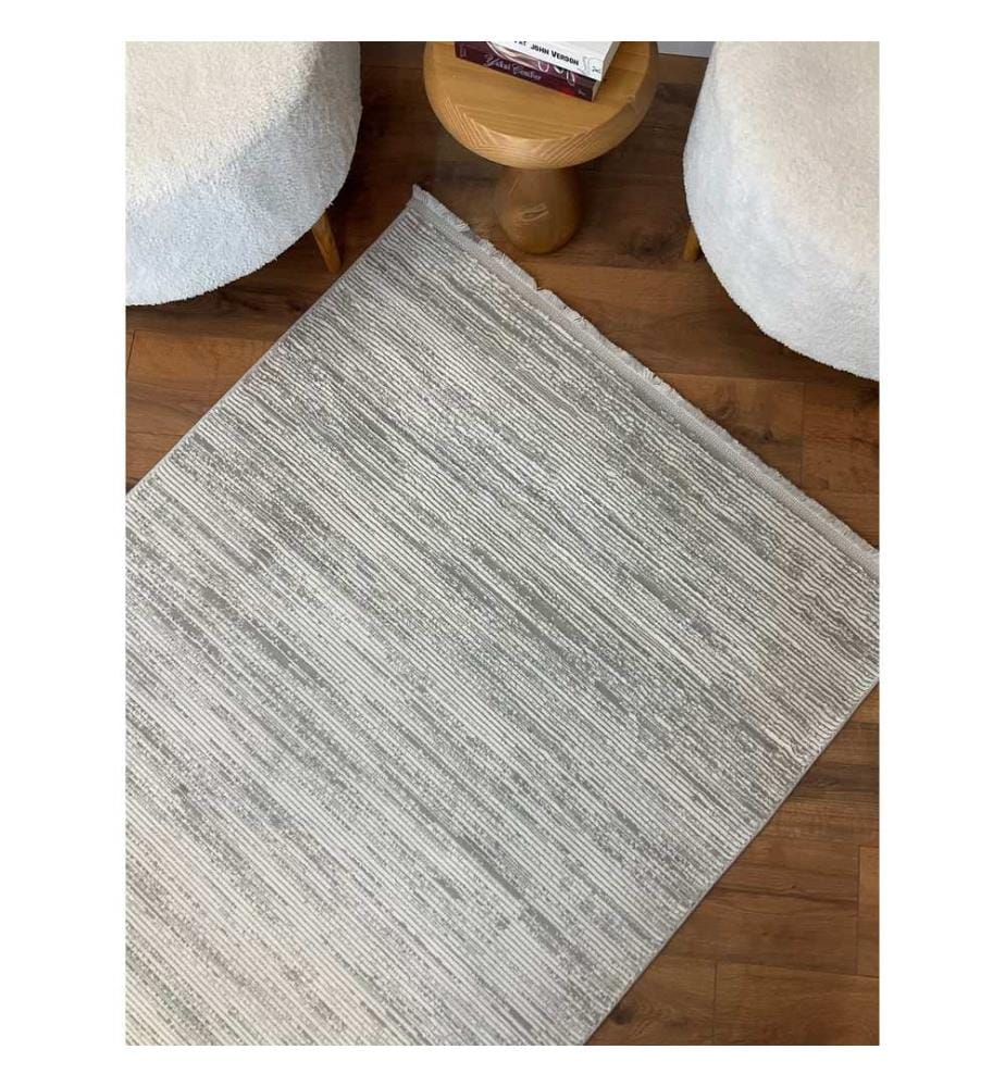 Tappeto, Grigio, Tessuto, 100 x 200 cm
