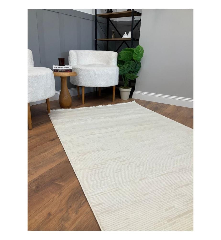 Tappeto, Crema, Tappeto tessuto, 100 x 150 cm