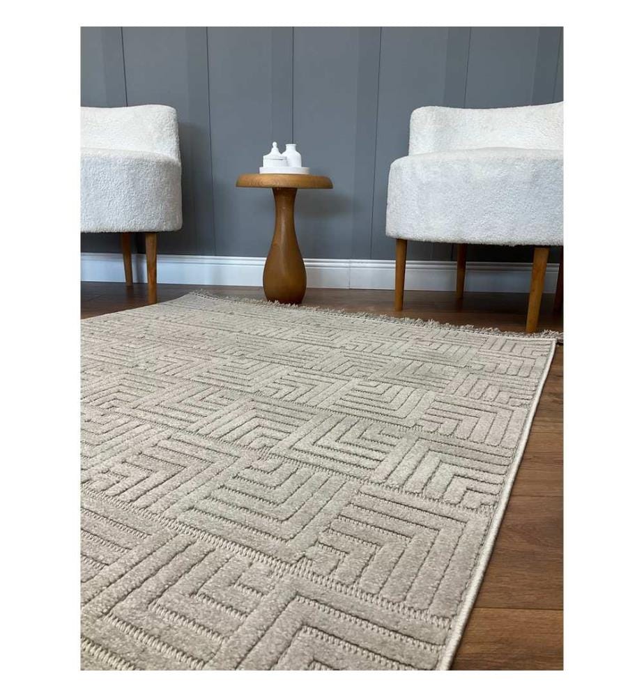 Tappeto, Grigio, Tappeto fatto a macchina, 120 x 180 cm