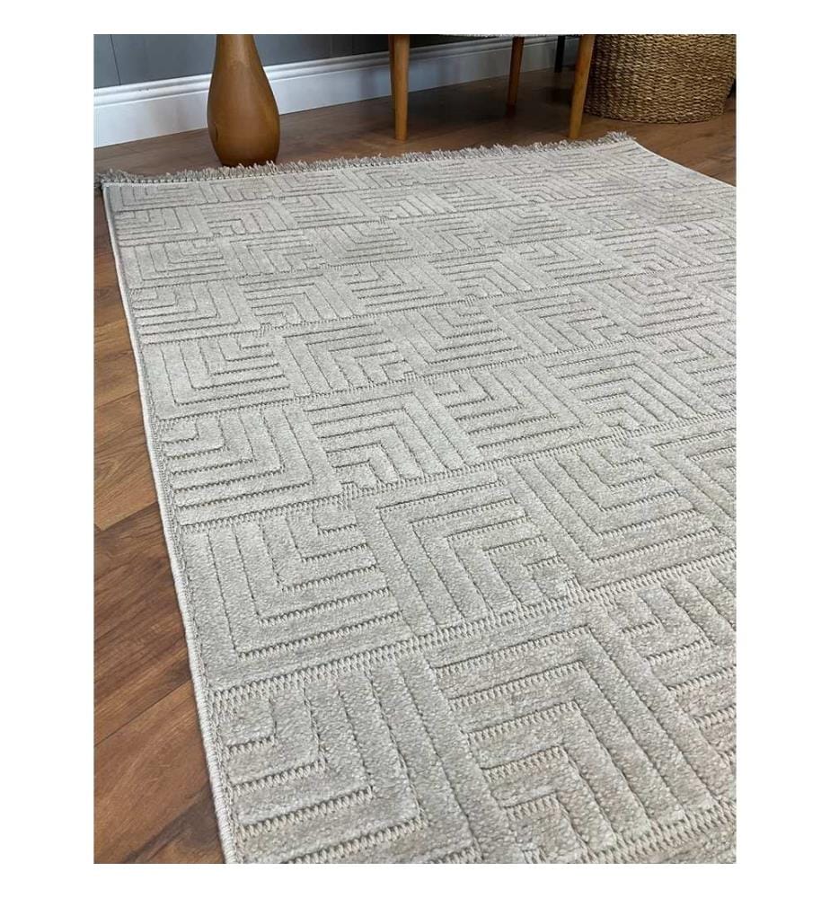 Tappeto, Grigio, Tappeto fatto a macchina, 120 x 180 cm
