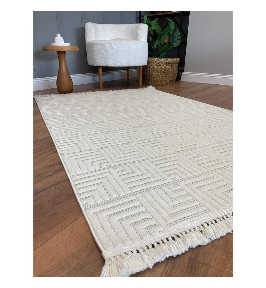 Tappeto, Crema, Tappeto fatto a macchina, 200 x 290 cm