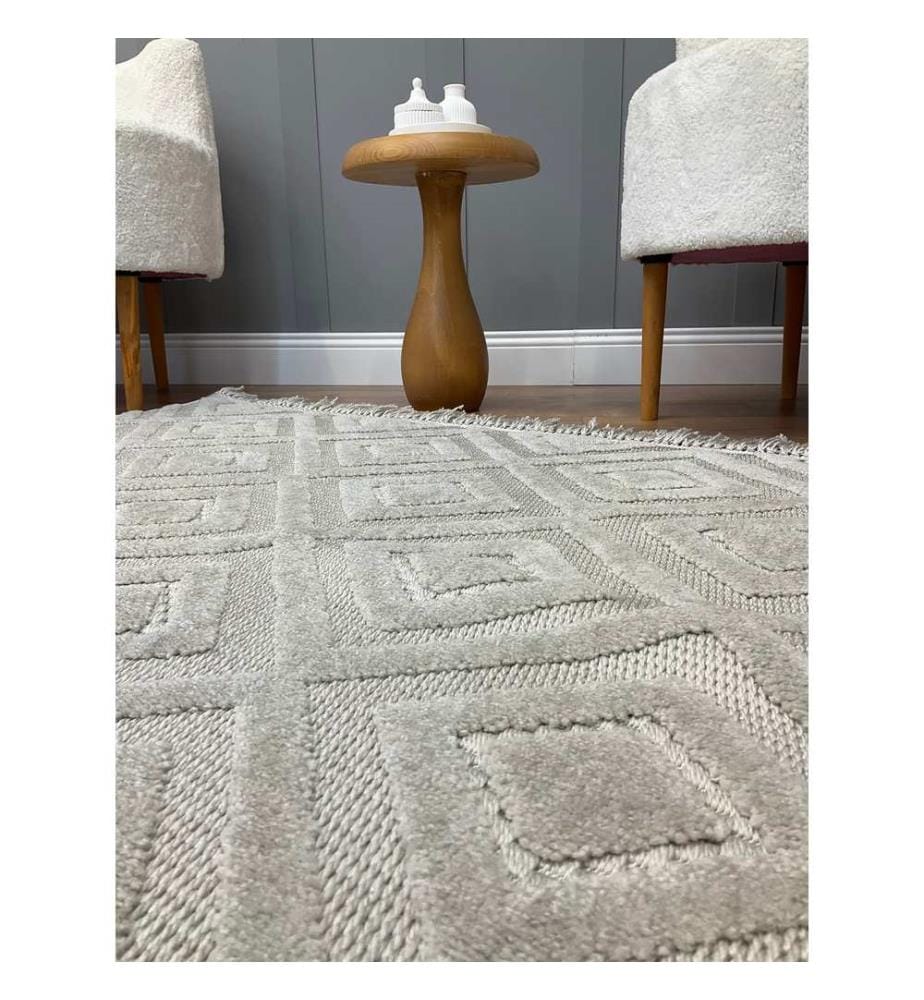Tappeto, Grigio, Tappeto fatto a macchina, 160 x 230 cm