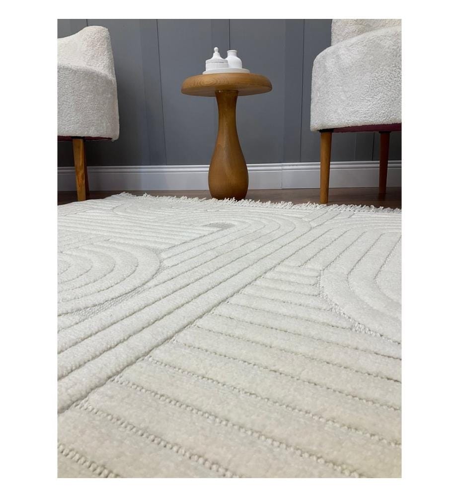 Tappeto, Crema, Tappeto fatto a macchina, 120 x 180 cm