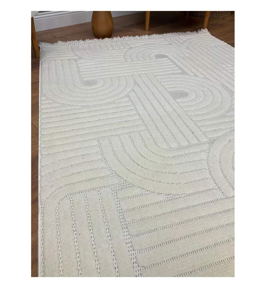 Teppich, Creme, Maschinengefertigter Teppich, 200 x 290 cm