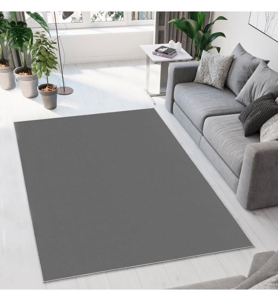 Tappeto, Grigio, 100% poliestere, 40 x 60 cm