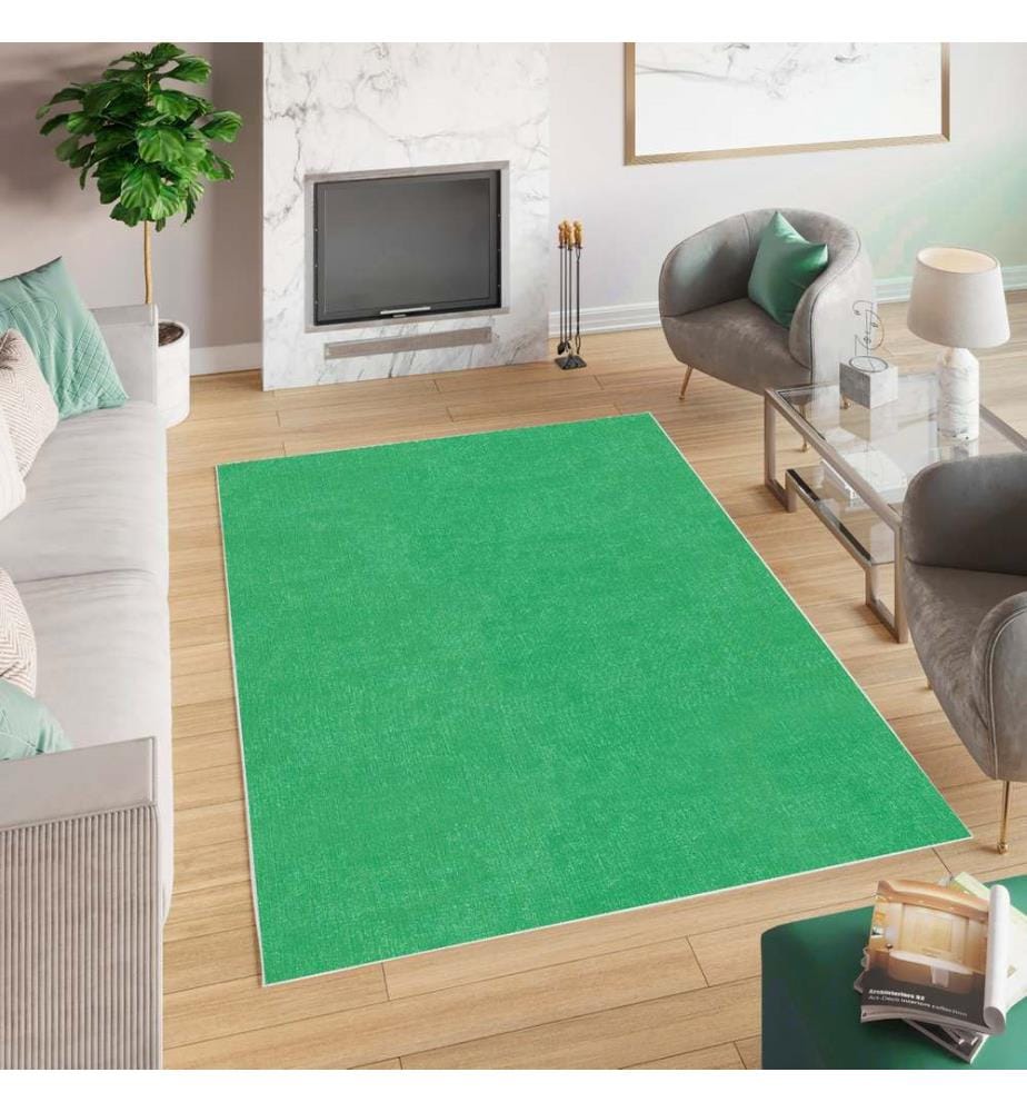 Tappeto, Verde, 100% poliestere, 40 x 60 cm
