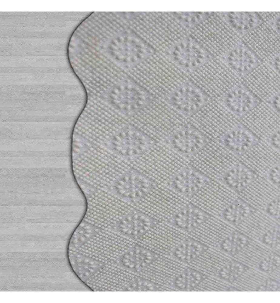 Tappeto, Bianco, Oro, Nero, 100% Poliestere, 80 x 50 cm