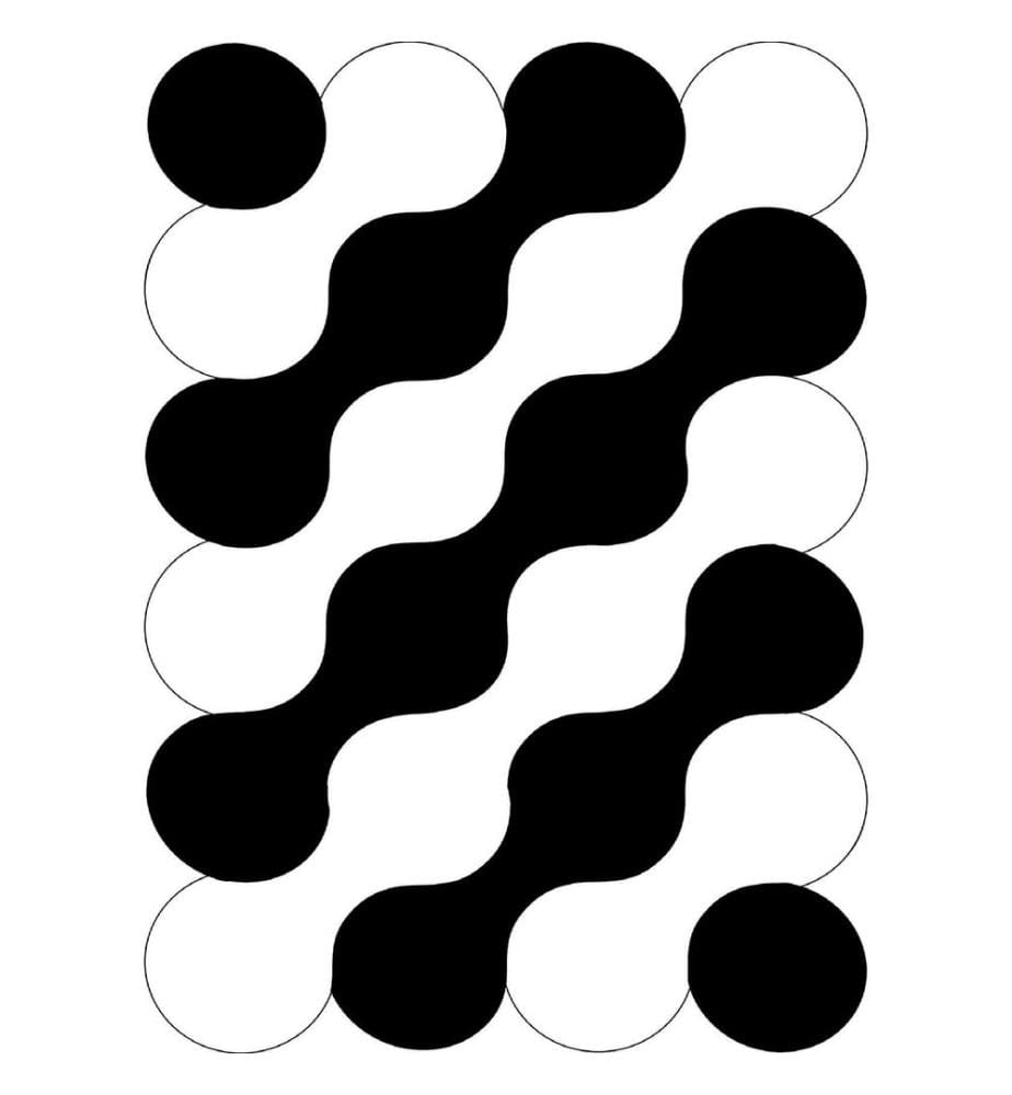 Tappeto, Bianco, Nero, 100% poliestere, 80 x 50 cm
