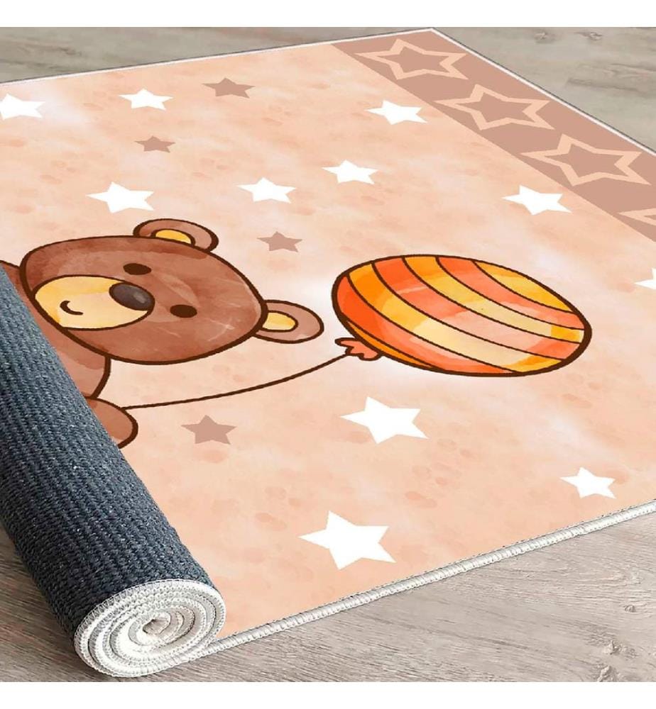 Tappeto, Bianco, Salmone, Visone, Marrone, 100% Cotone, 60 x 100 cm