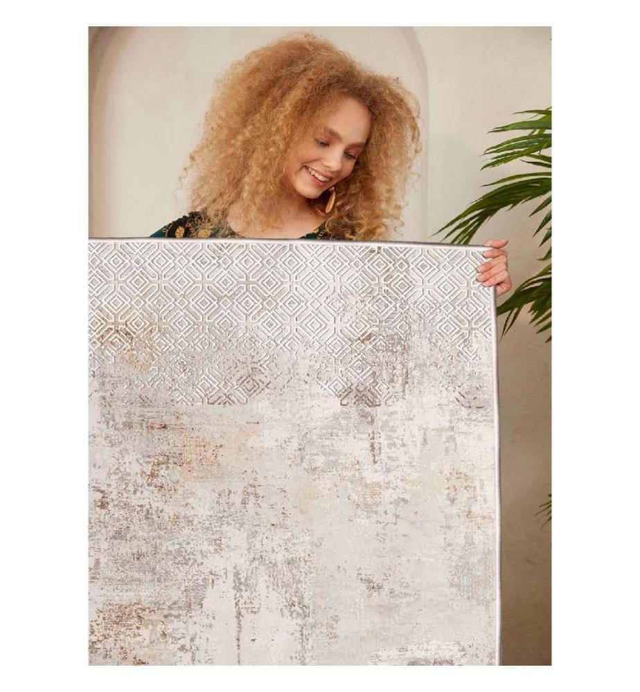 Tappeto, Crema, 100% cotone, 60 x 100 cm